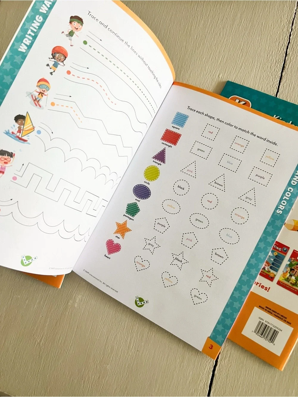 NWT Kindergarten Prep Learning Workbook Set Math Printing Skills Homeschool